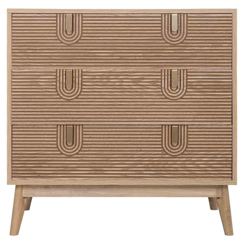 🪵 APARADOR DE MADERA MARCO – 80x39x80 CM, COLOR MARRÓN