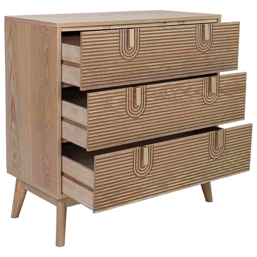 🪵 APARADOR DE MADERA MARCO – 80x39x80 CM, COLOR MARRÓN