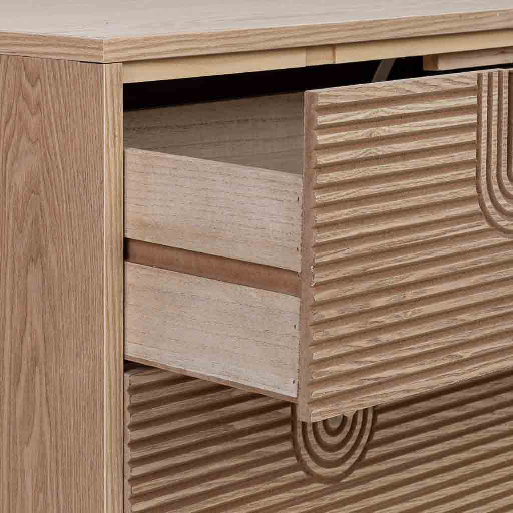 🪵 APARADOR DE MADERA MARCO – 80x39x80 CM, COLOR MARRÓN