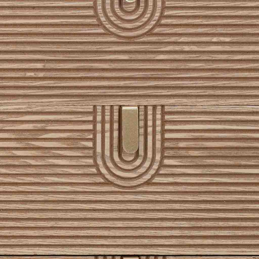 🪵 APARADOR DE MADERA MARCO – 80x39x80 CM, COLOR MARRÓN