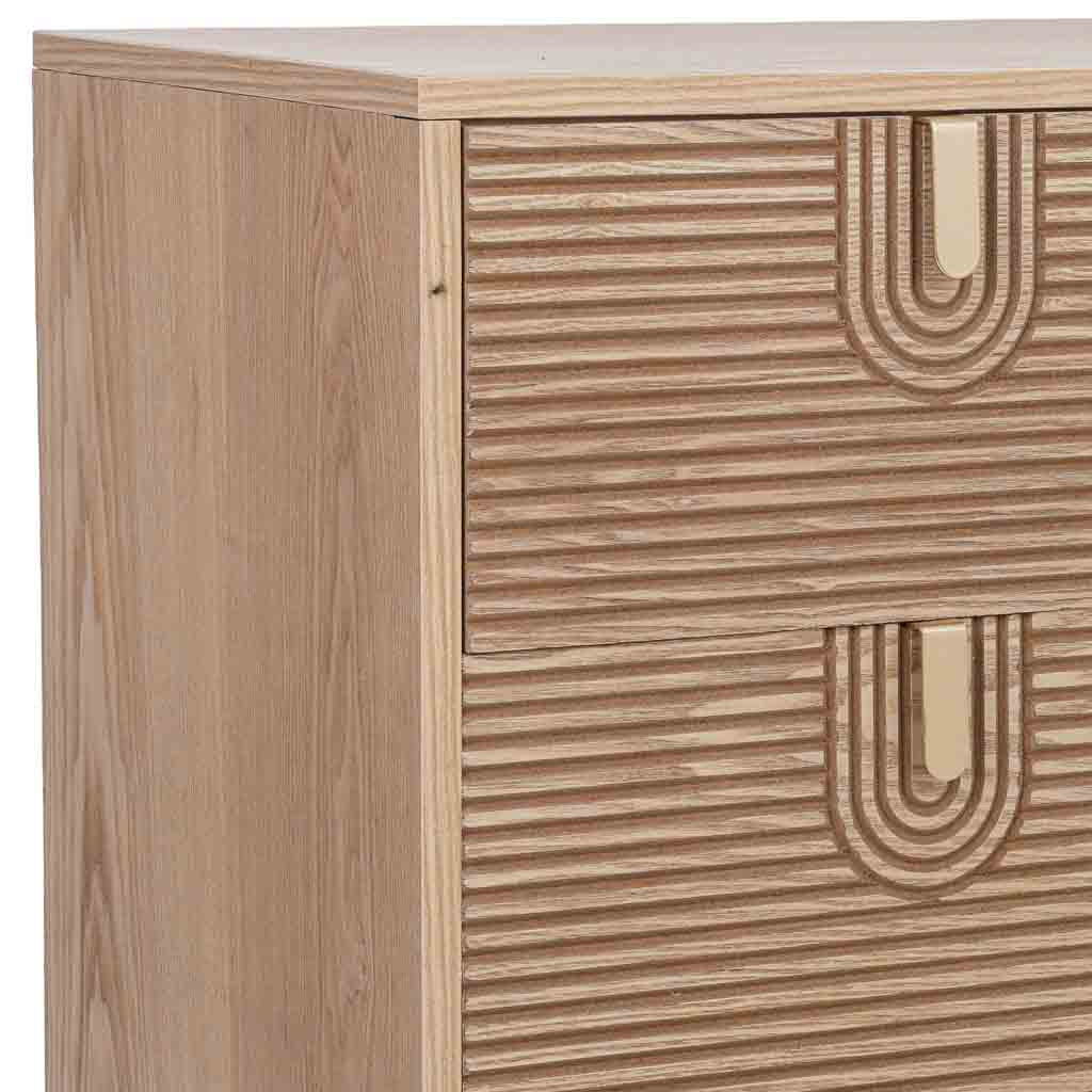 🪵 APARADOR DE MADERA MARCO – 80x39x80 CM, COLOR MARRÓN