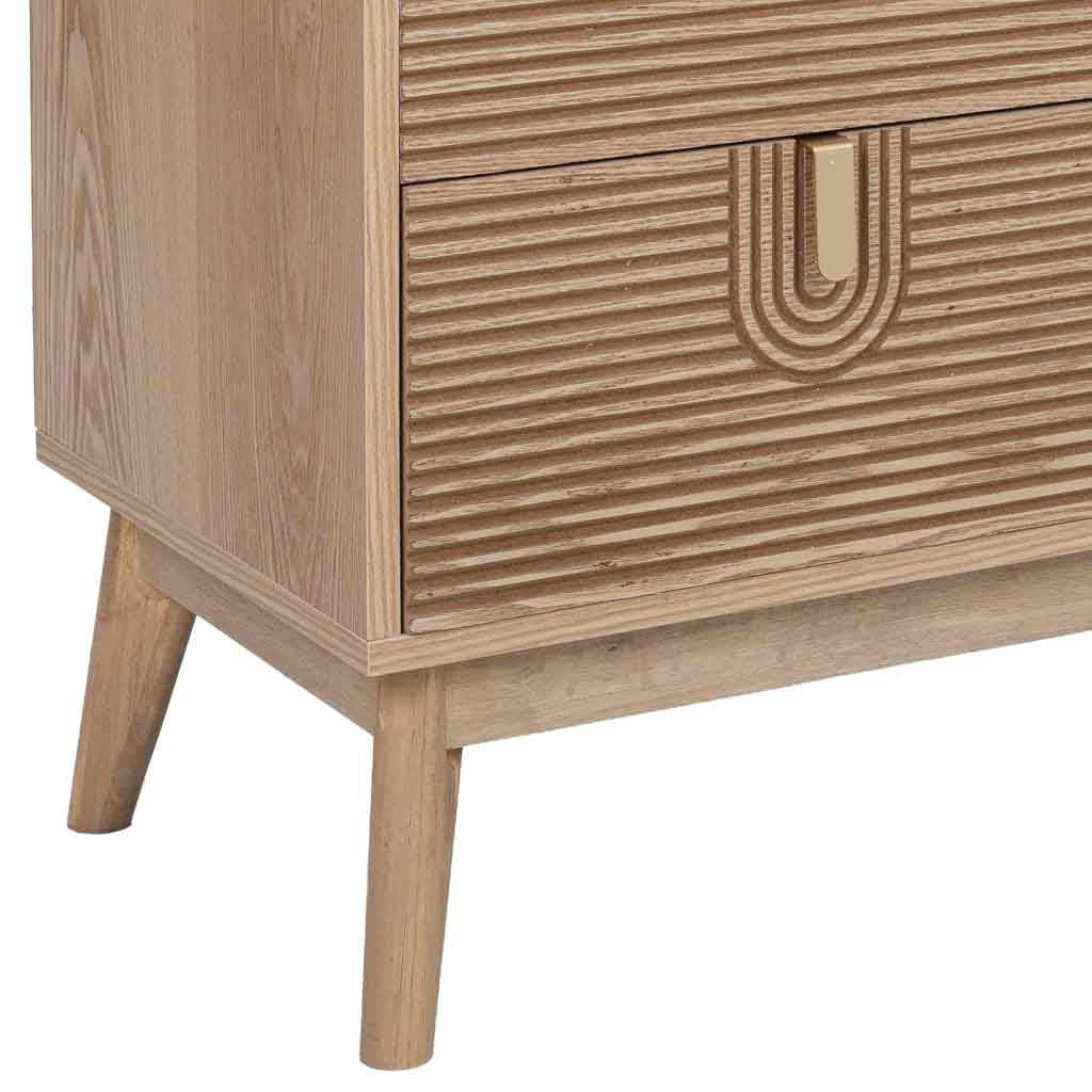 🪵 APARADOR DE MADERA MARCO – 80x39x80 CM, COLOR MARRÓN