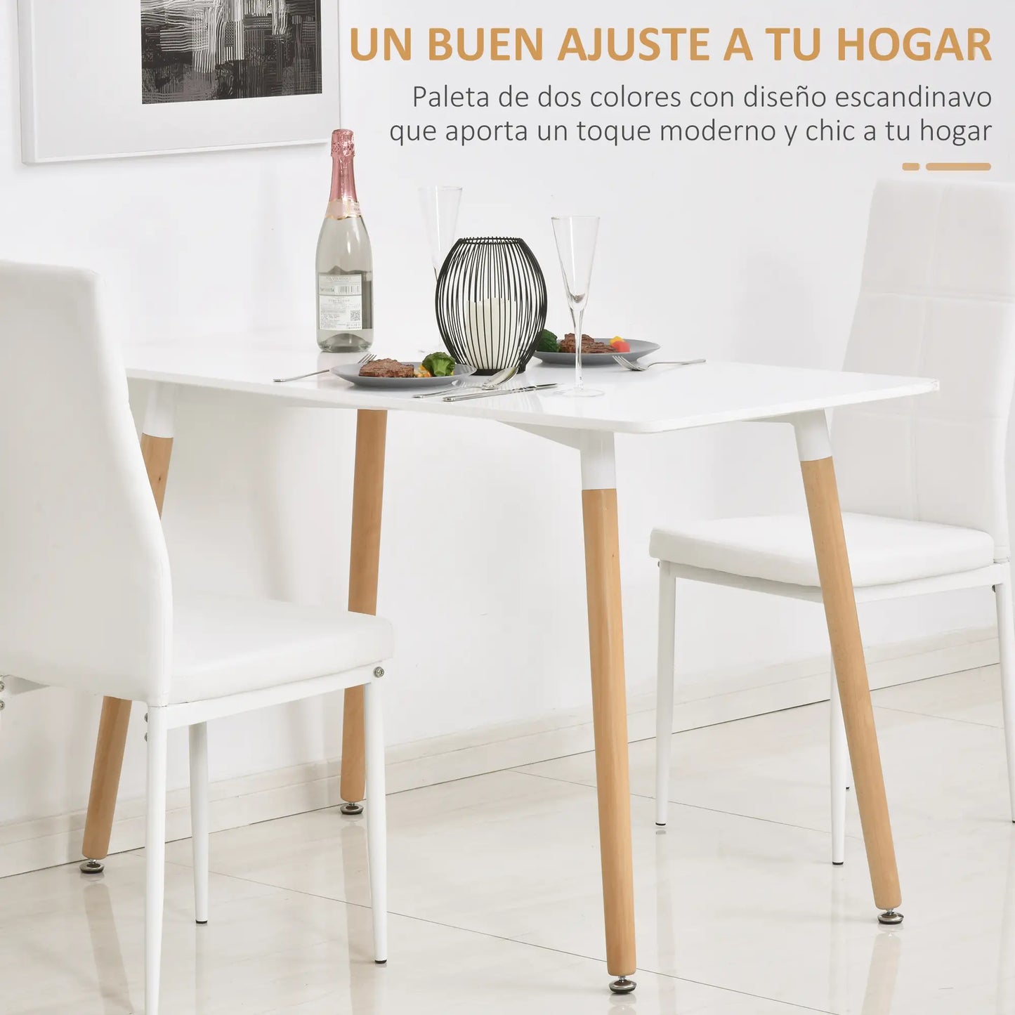 MESA DE COMEDOR NÓRDICA LUMEN HAYA image 4