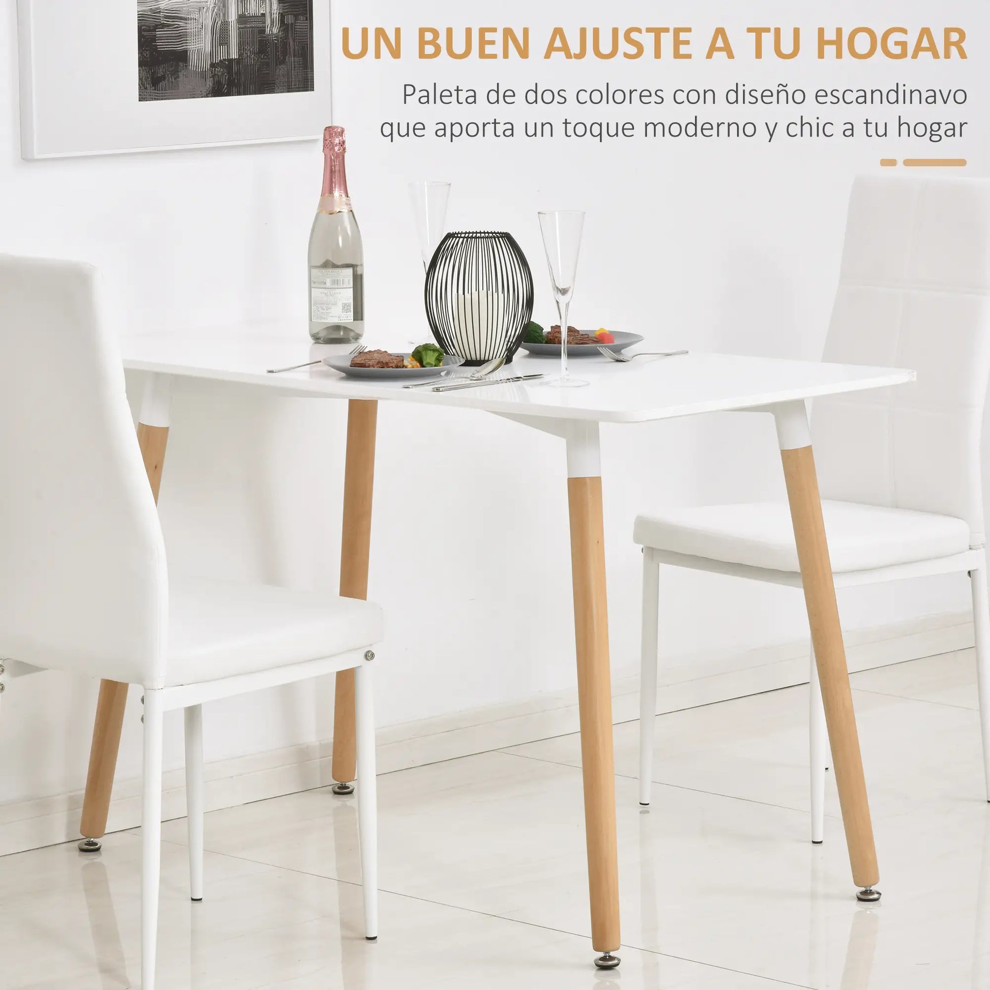 MESA DE COMEDOR NÓRDICA LUMEN HAYA image 4