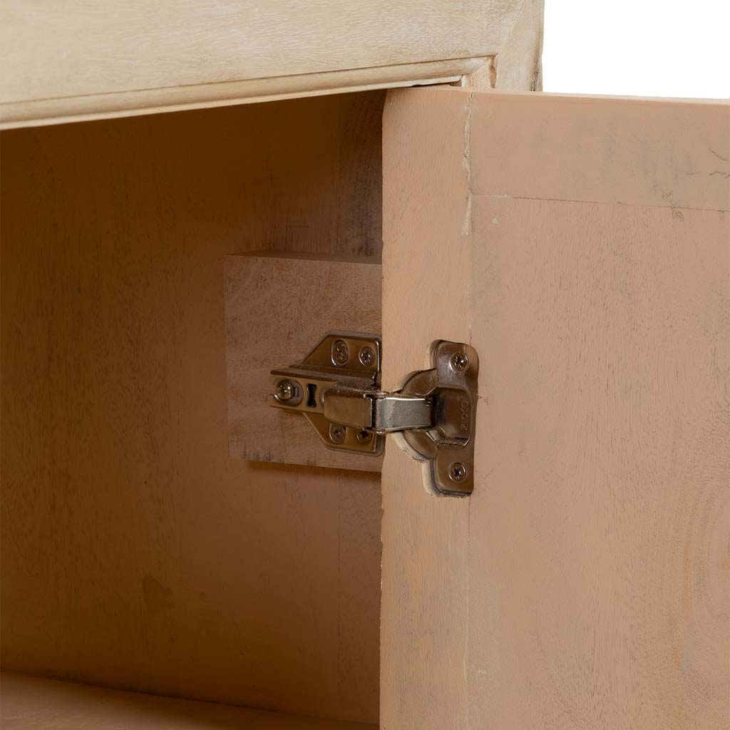ARMARIO ALMA DE MADERA BLANCA 4 PUERTAS image 4