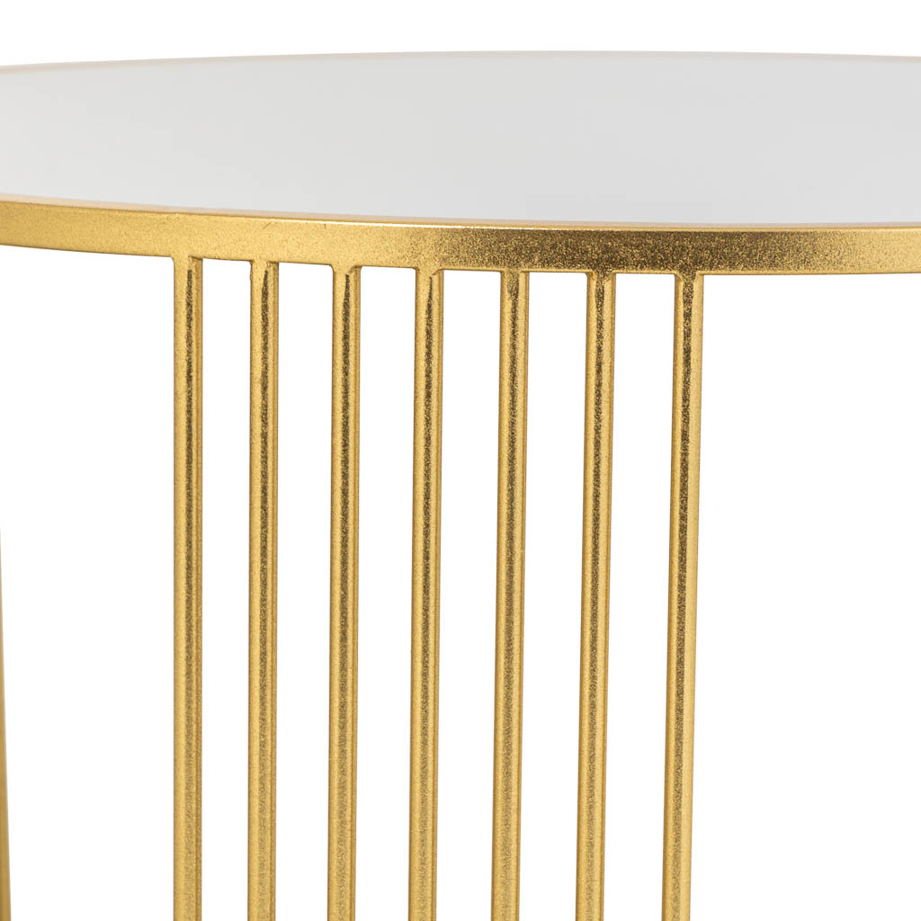 MESA DE CENTRO SANTIAGO GOLD ROUND image 5