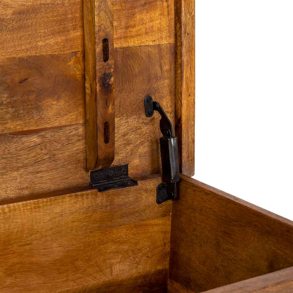 MUEBLE BAÚL BAJO DALIAN ARTESANAL DE MADERA MACIZA image 3