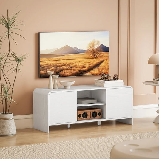 MUEBLE TV ESCANDINAVO 110 CM BLANCO image 0
