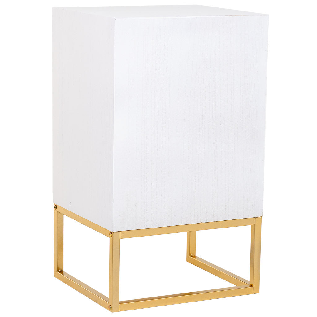 MESITA DE NOCHE BLANCA INDUSTRIAL MARTA ONE image 7