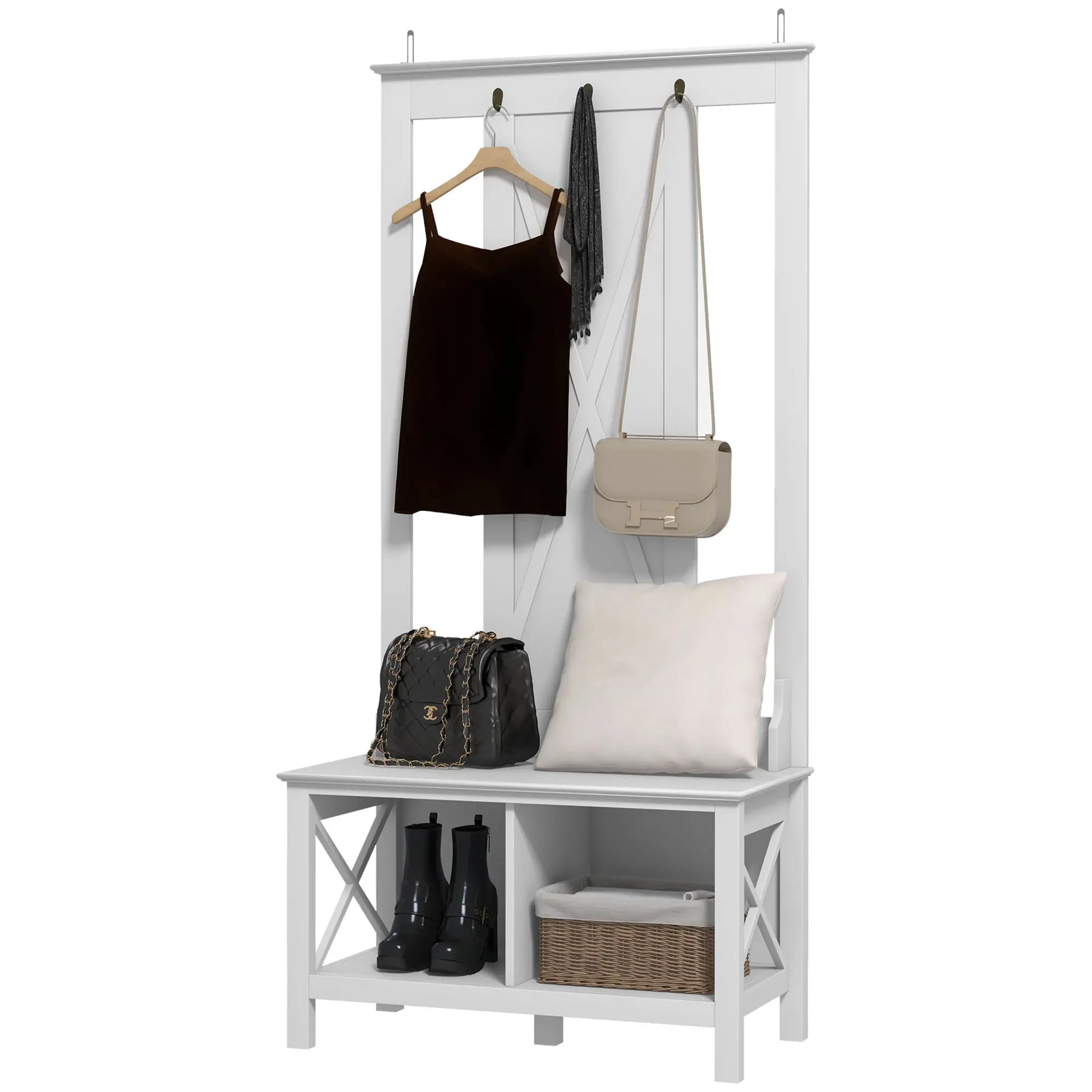 PERCHERO WHITE NORDIC BENCH 3 EN 1 image 9