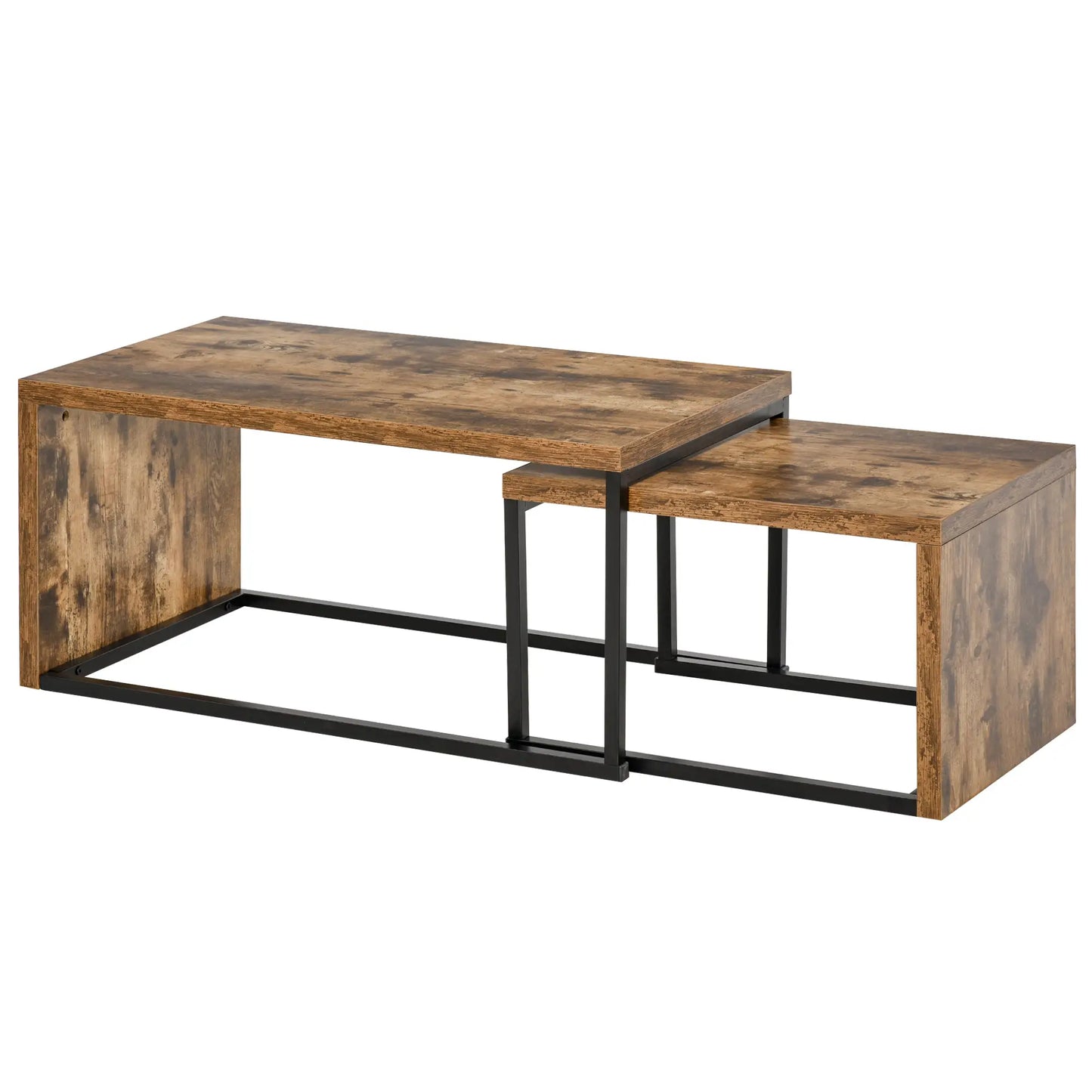 🛋️ Mesas de Centro NIDO INDUSTRIAL – Set 2 Mesas