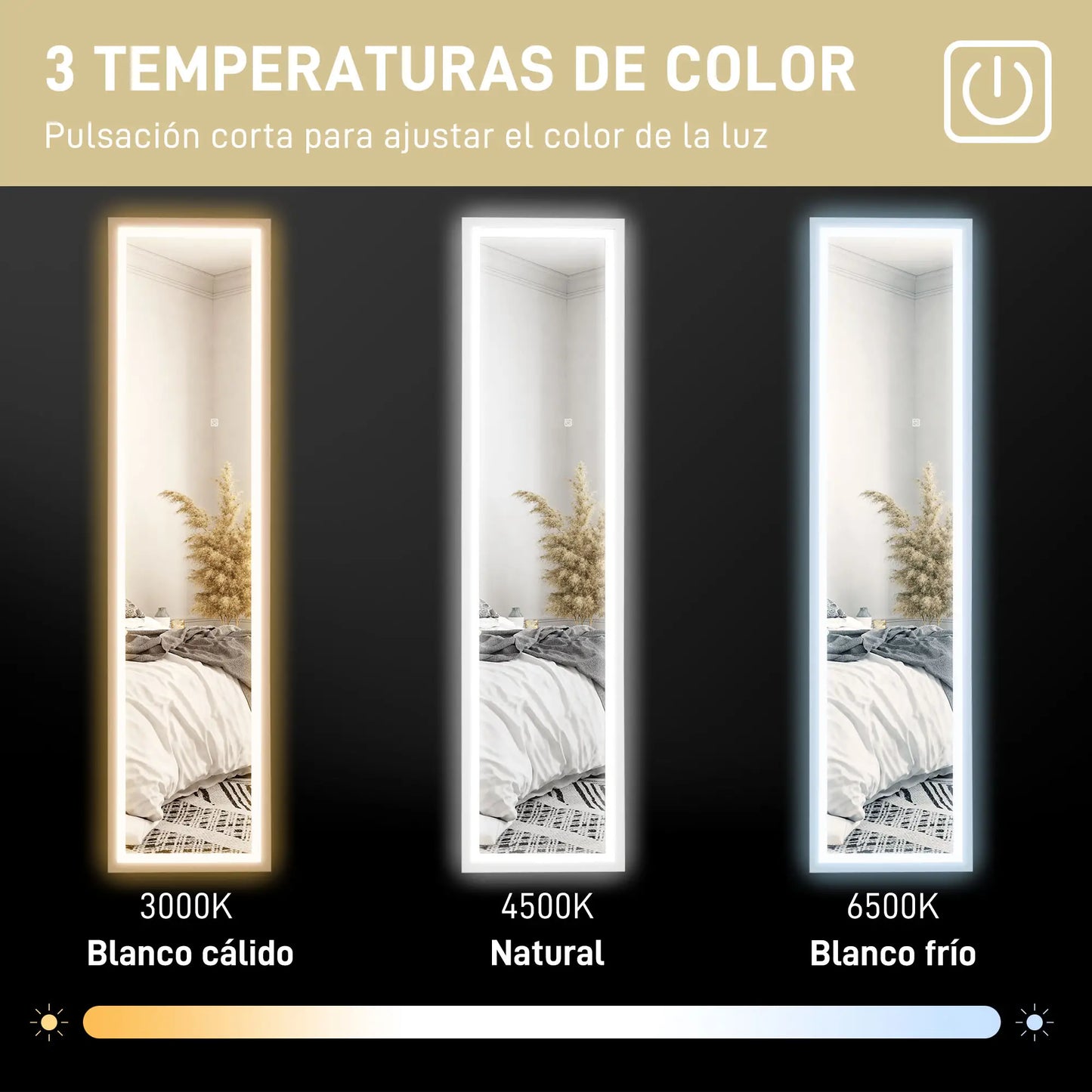 ESPEJO LED FULLVIEW 160 BLANCO image 7