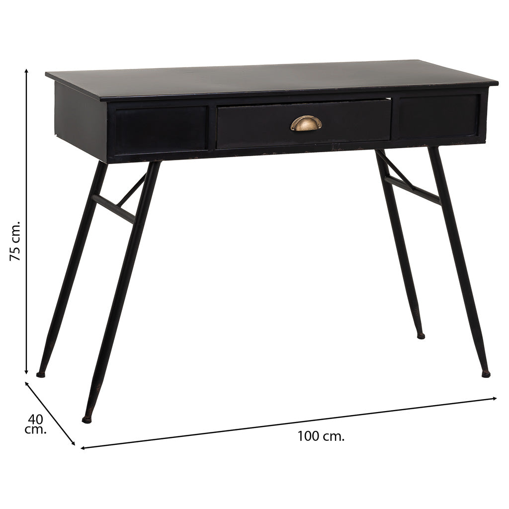 RECIBIDOR ALKA DE METAL NEGRO image 3