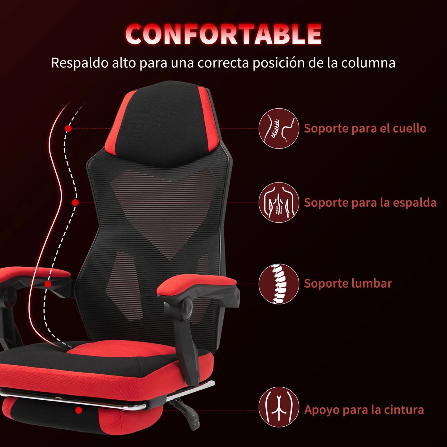 SILLA GAMING MODELO REDFLEX PRO image 9