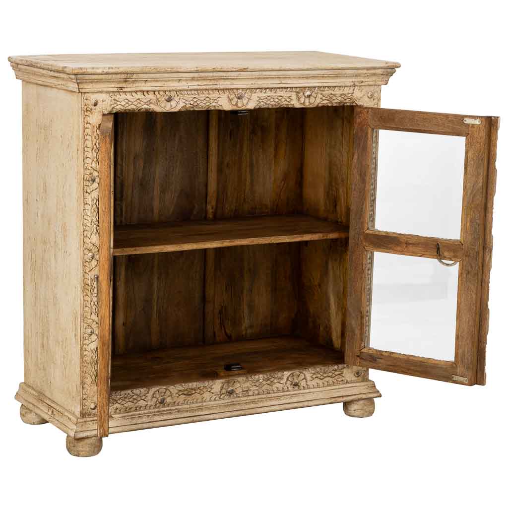 APARADOR DALIAN WHITE ARTESANAL 2 PUERTAS image 1