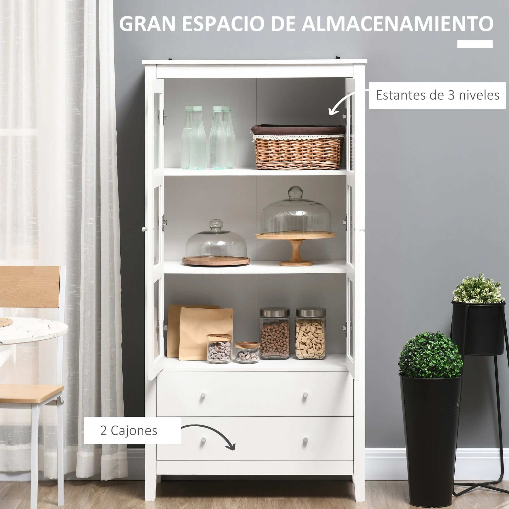 VITRINA DE SALÓN MODELO BLANCAVIT image 1