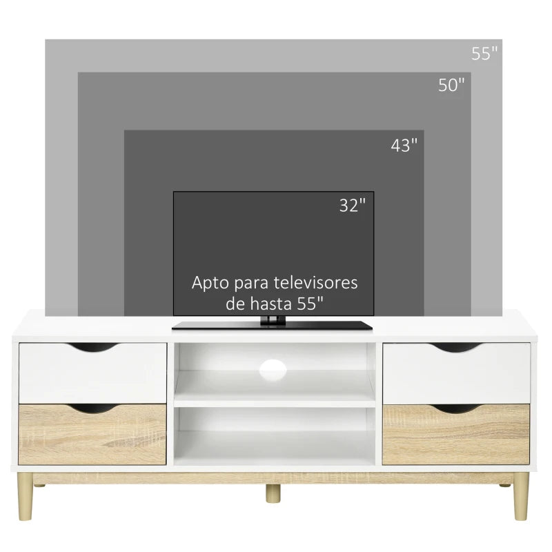 MUEBLE TV “NORDIK 120” BLANCO & ROBLE image 5