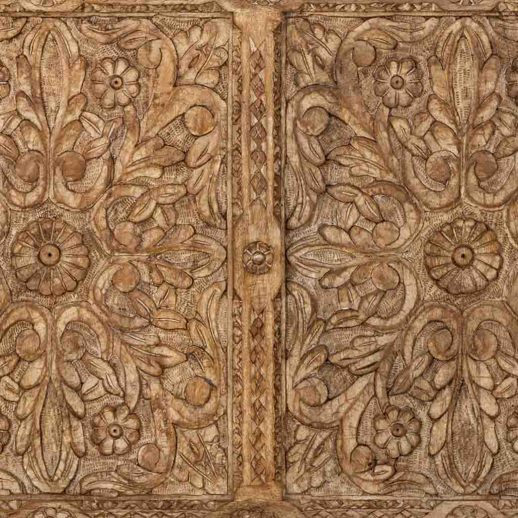 CABECERO DALIAN ARTESANAL MARRÓN DE MADERA MACIZA image 4