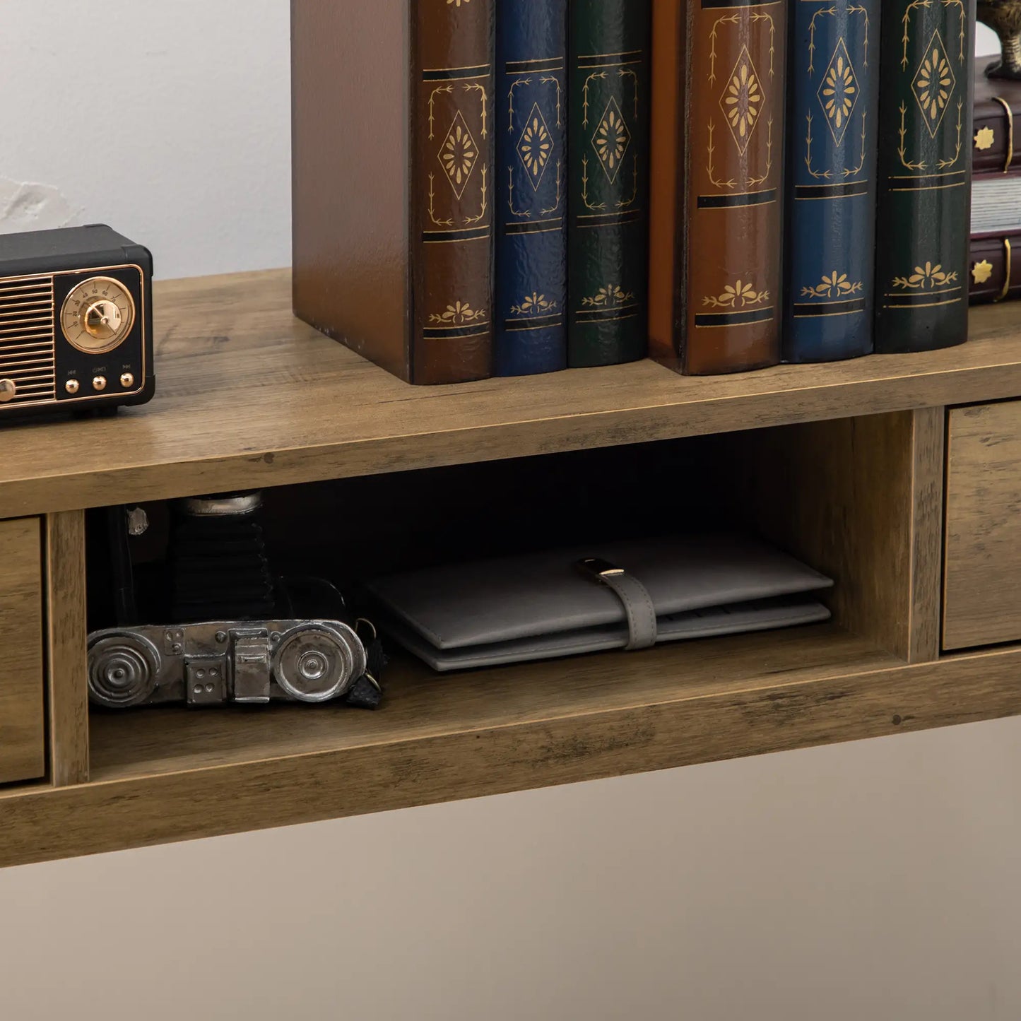 CONSOLA DE ENTRADA “BRONZE GEOMETRIC 2 DRAWERS” image 5