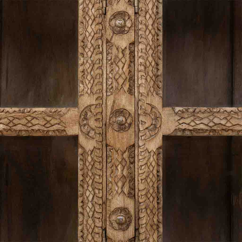 APARADOR DALIAN ARTESANAL GRAN FORMATO MARRÓN ENVEJECIDO image 2