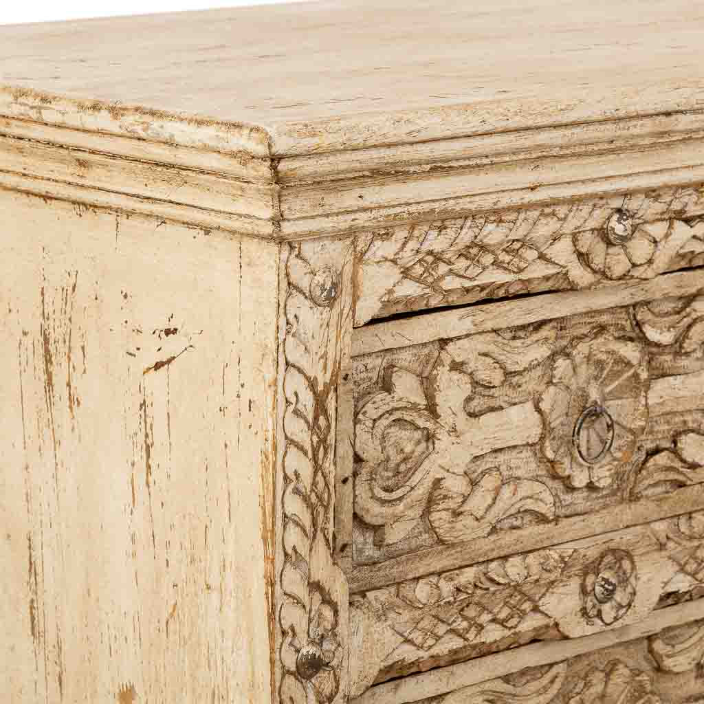 CÓMODA DALIAN WHITE VINTAGE 5 CAJONES image 1