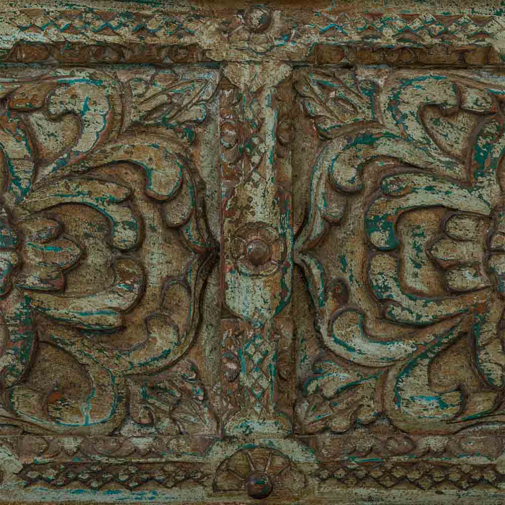 MESA BAÚL DE CENTRO DALIAN ARTESANAL VERDE AGUAMARINA image 4