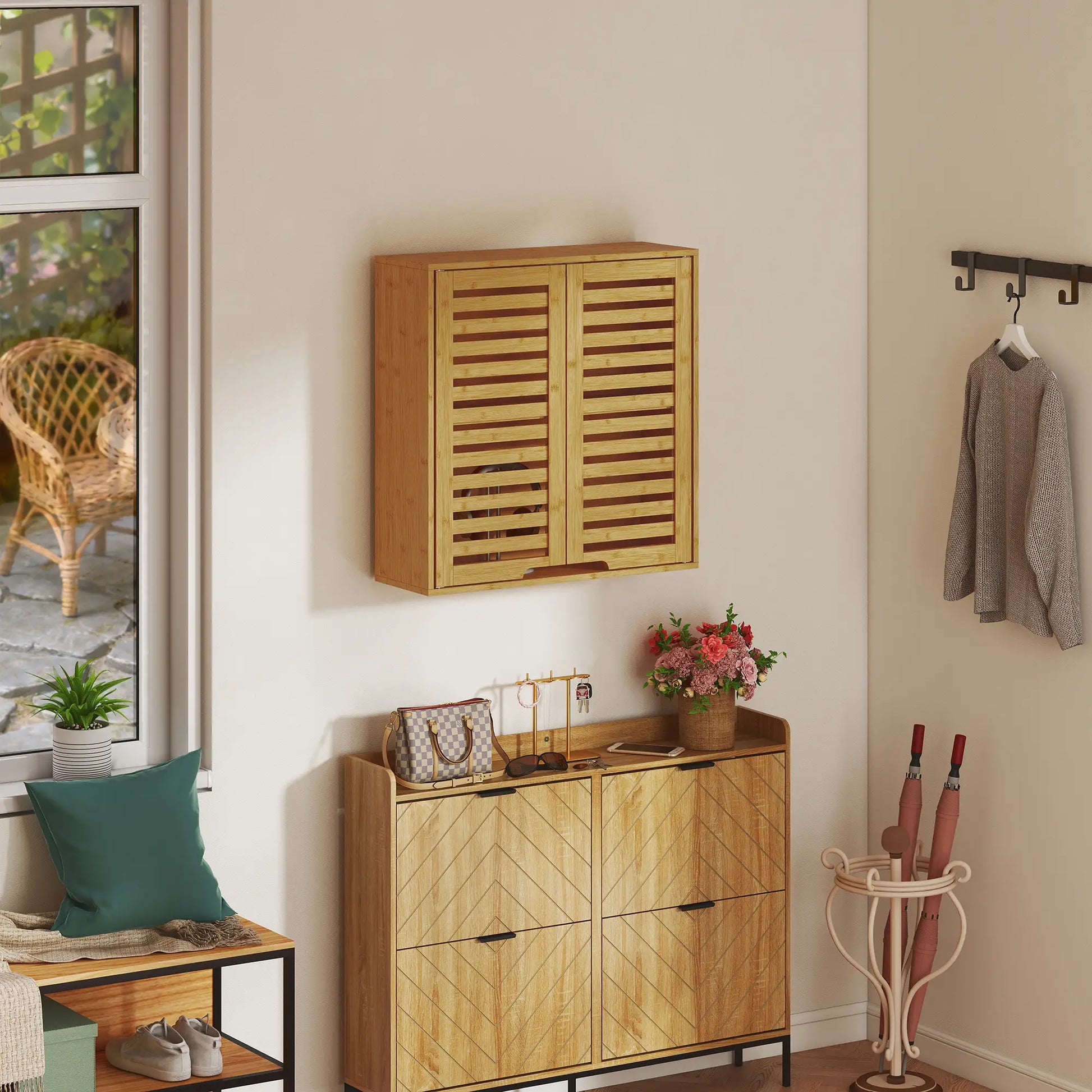 ARMARIO DE BAÑO DE PARED KALEN BAMBOO 60 image 7