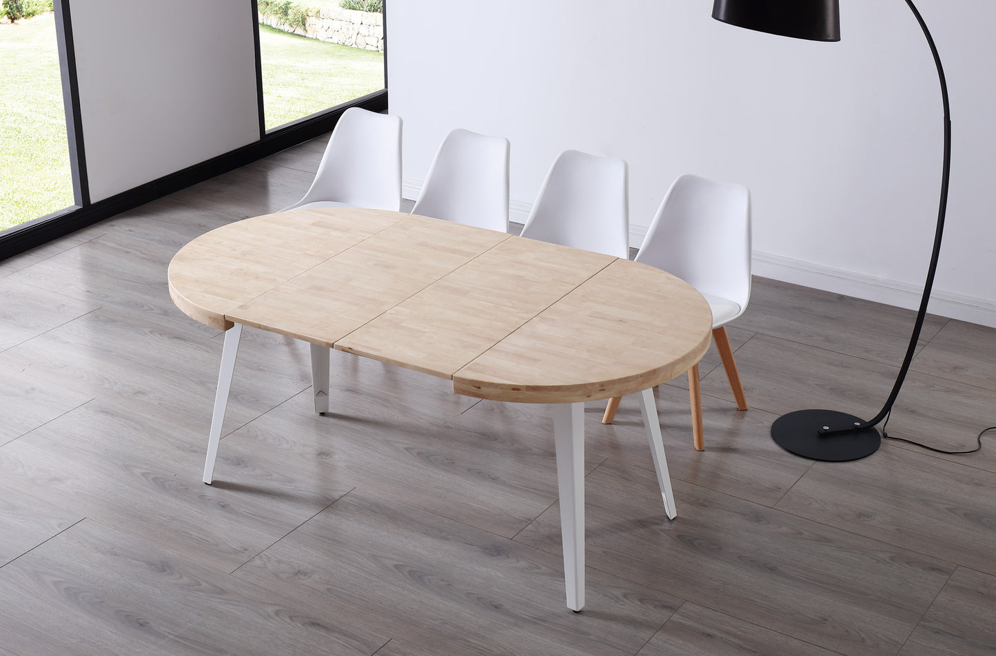 MESA  DE COMEDOR REDONDA EXTENSIBLE BERG 54MM image 9