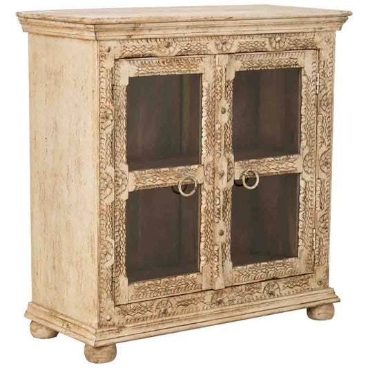 APARADOR DALIAN WHITE ARTESANAL 2 PUERTAS image 0