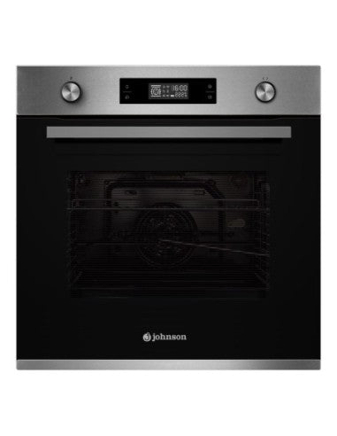 Horno Johnson 9 funciones pirolítico Inox y Cristal Negro image 0