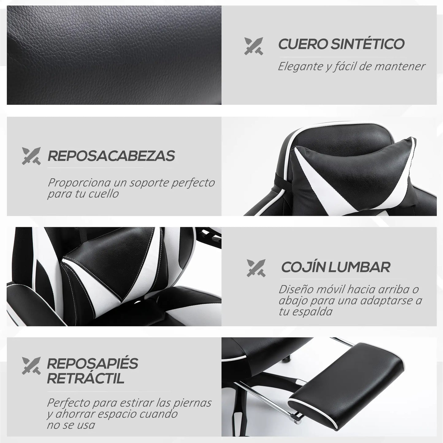 SILLA GAMING MODELO BLANCO RELAX PRO MAX image 6