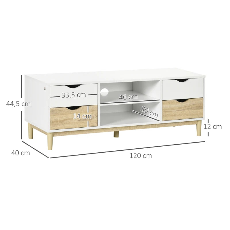 MUEBLE TV “NORDIK 120” BLANCO & ROBLE image 9