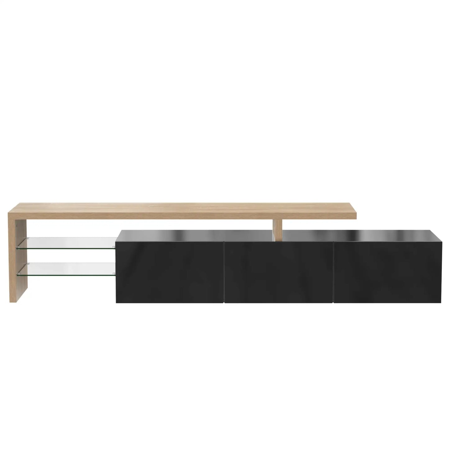 MUEBLE TV “LUX BLACK WOOD LED” 197,5 CM image 8