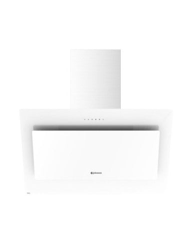 Campana de pared inclinada Johnson 90 cm Cristal Blanco image 0