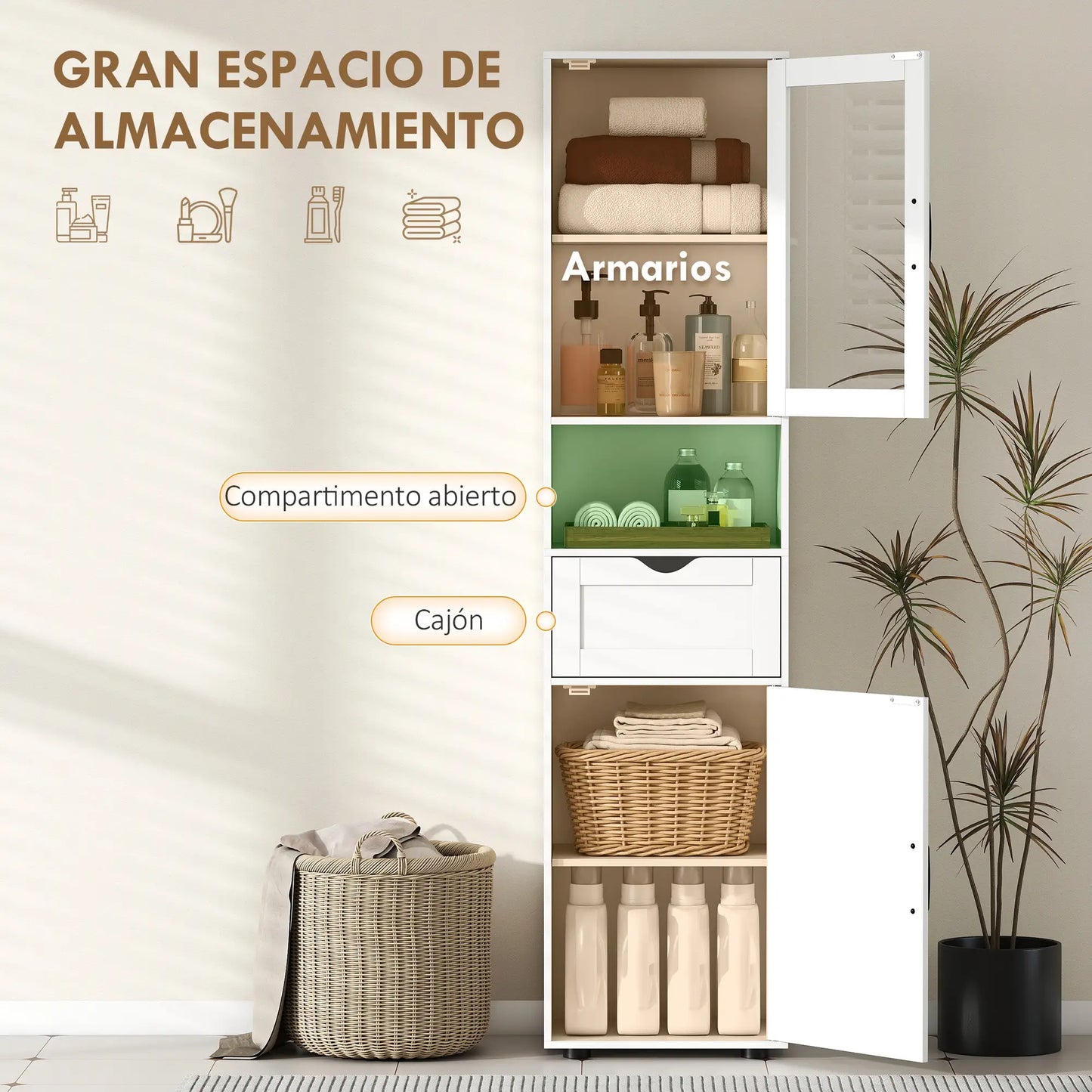 COLUMNA DE BAÑO LUMEA 165 BLANCA image 8