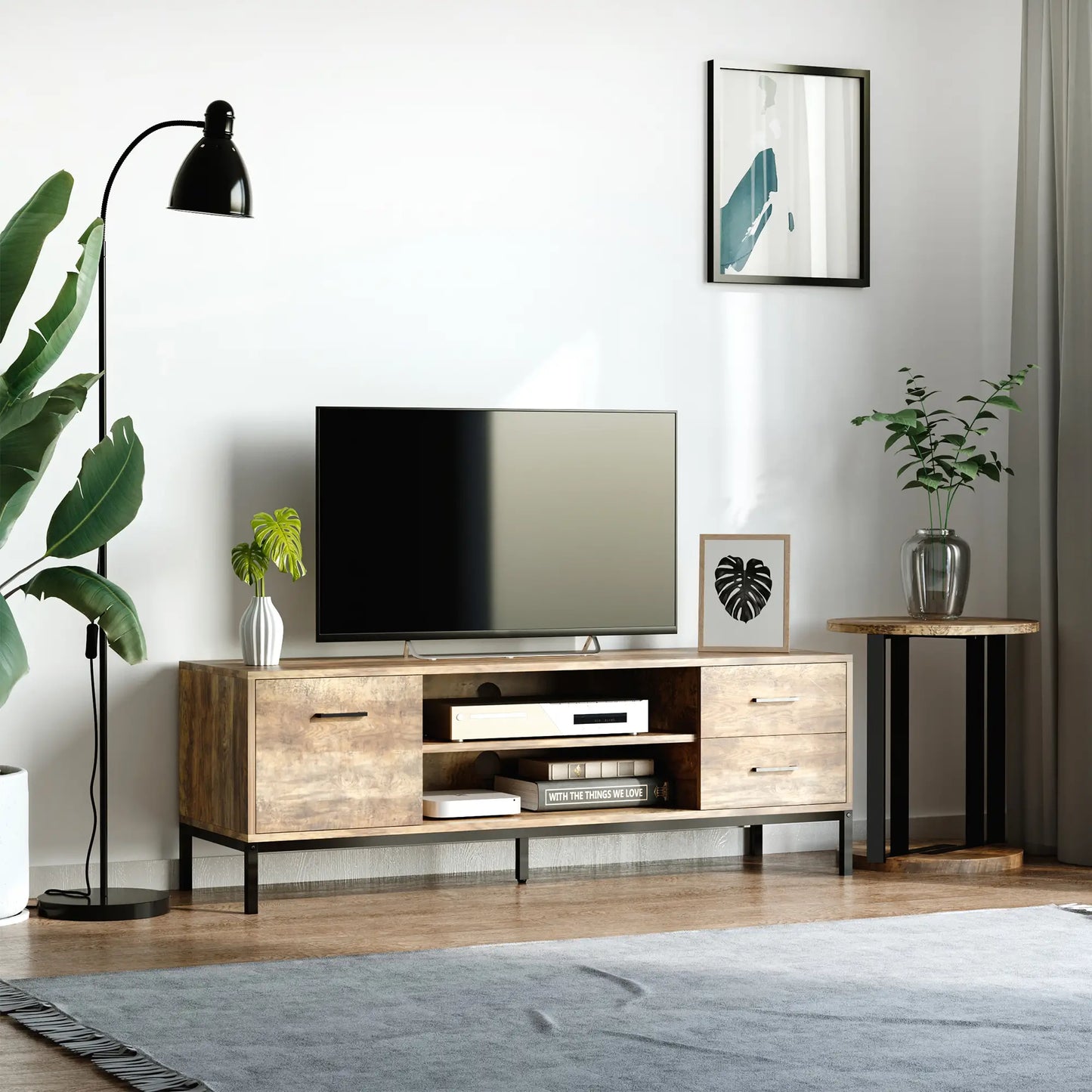 Mueble TV Industrial 132 cm image 1