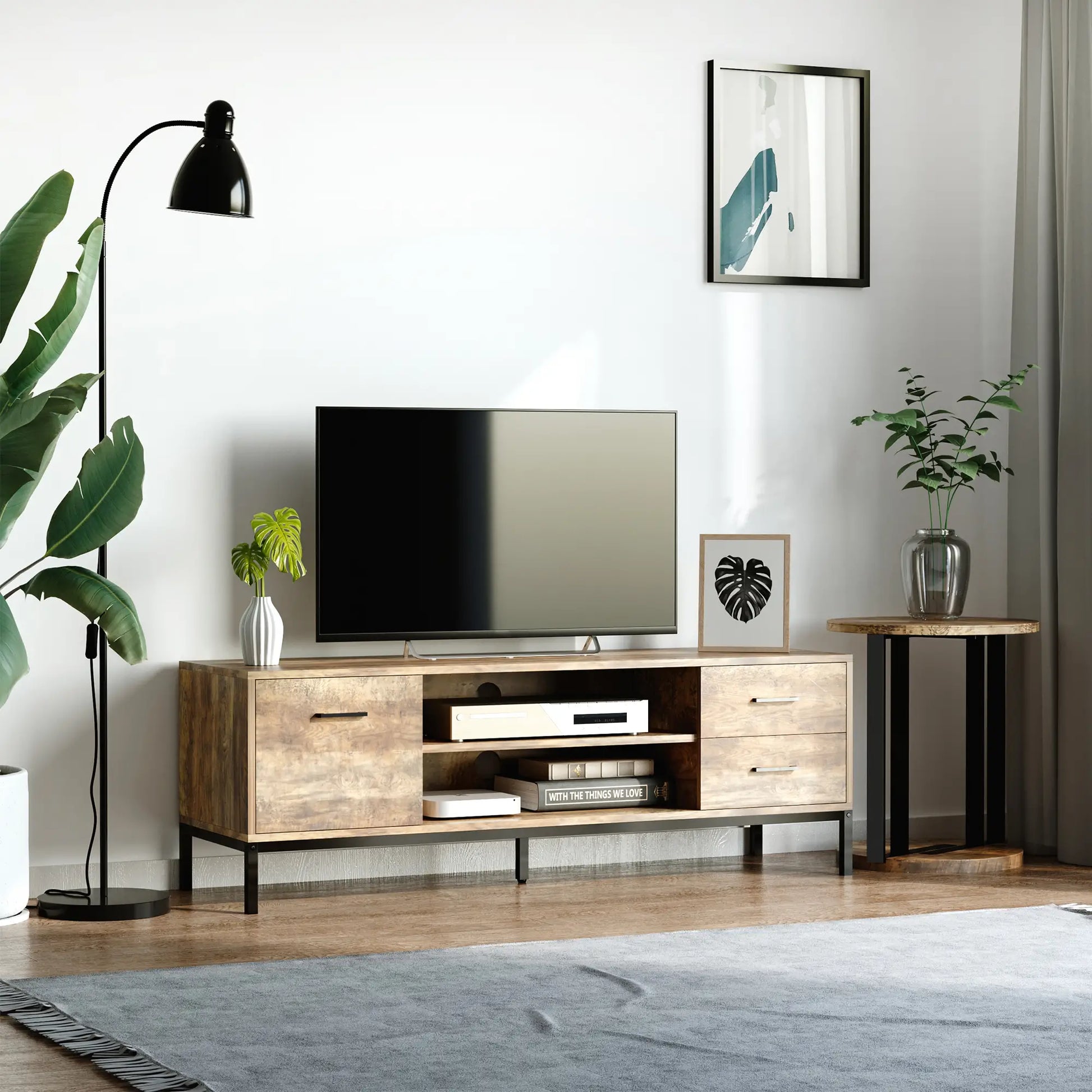 Mueble TV Industrial 132 cm image 1
