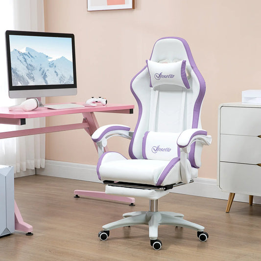 SILLA GAMER MODELO BLANCOVIOLET image 0