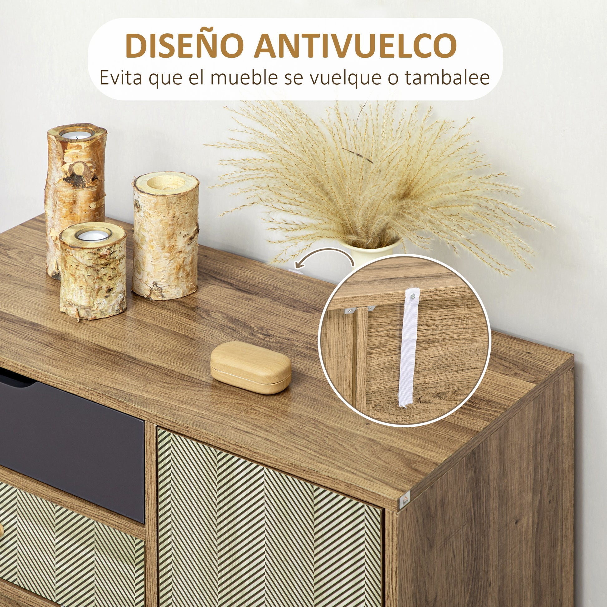 CÓMODA BOHO MADERA “BOHO HARMONY FOUR DRAWER” image 8