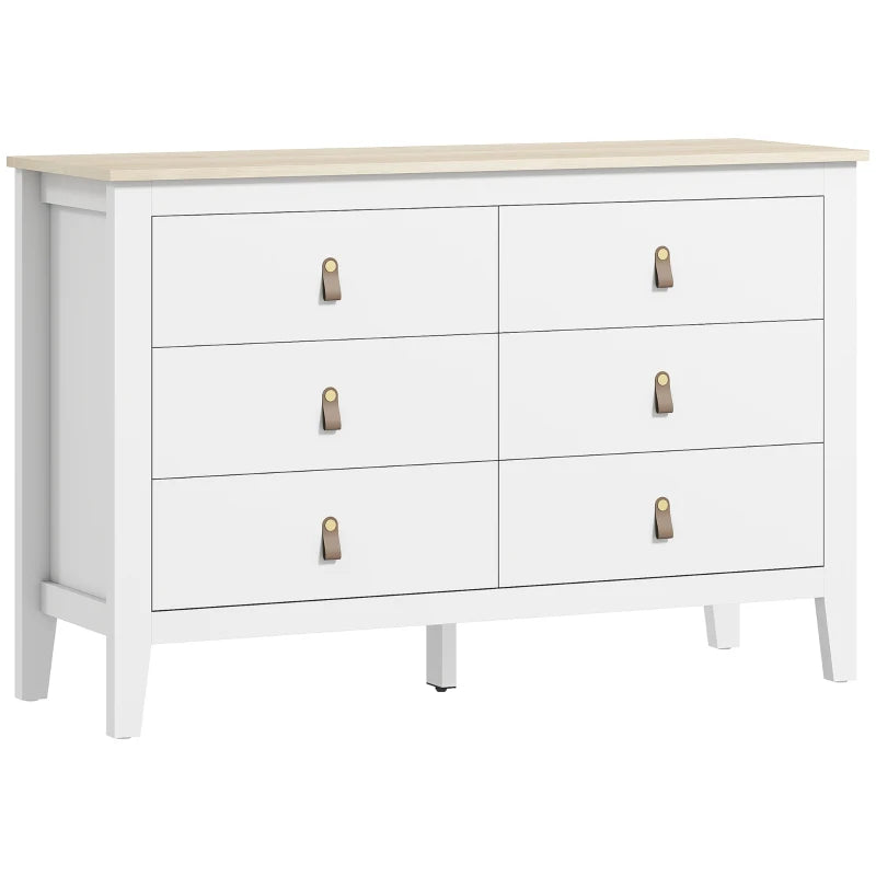 CÓMODA SIXDRAWER PU BLANCA image 3