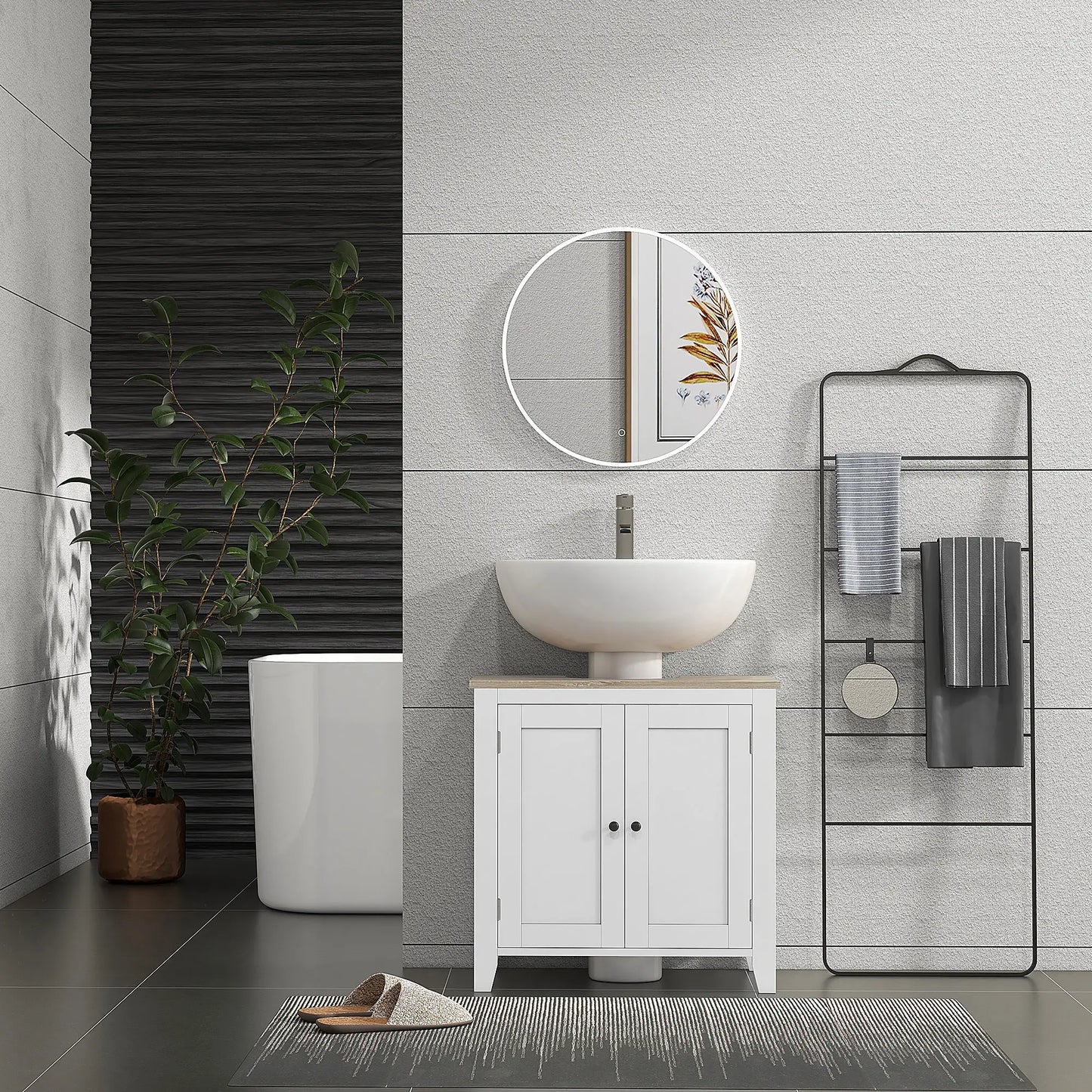 MUEBLE BAJO LAVABO AQUILA 60 BLANCO image 3