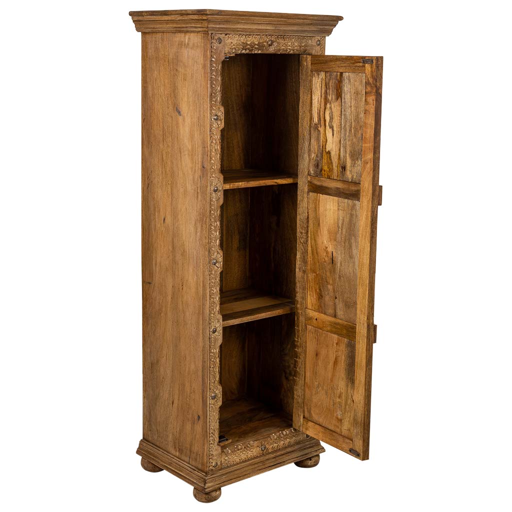 ARMARIO DALIAN MARRÓN COMPACT ARTESANAL DE MADERA MACIZA image 1