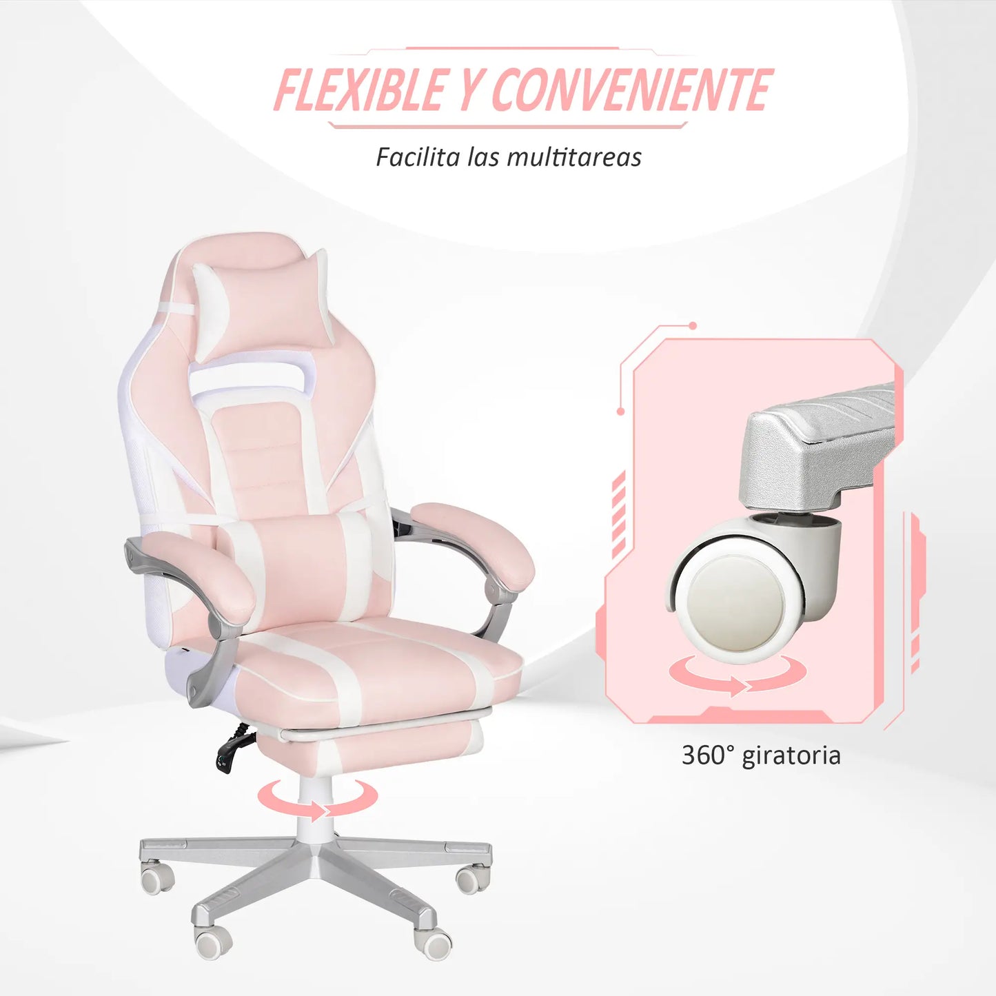 SILLA GAMER MODELO ROSALUX image 9