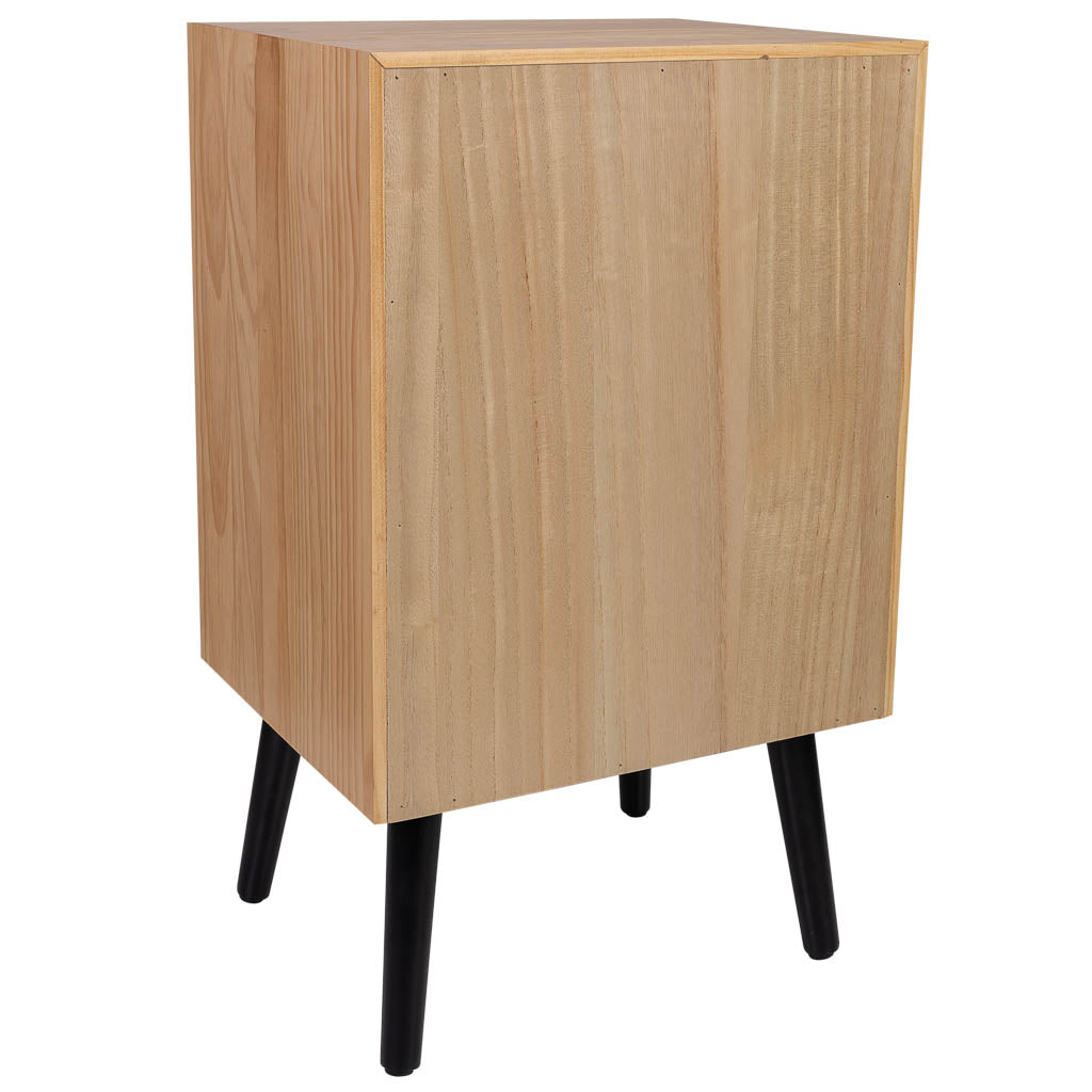 MESITA DE MADERA MARRÓN DE 3 CAJONES – COLECCIÓN DAVIS image 6