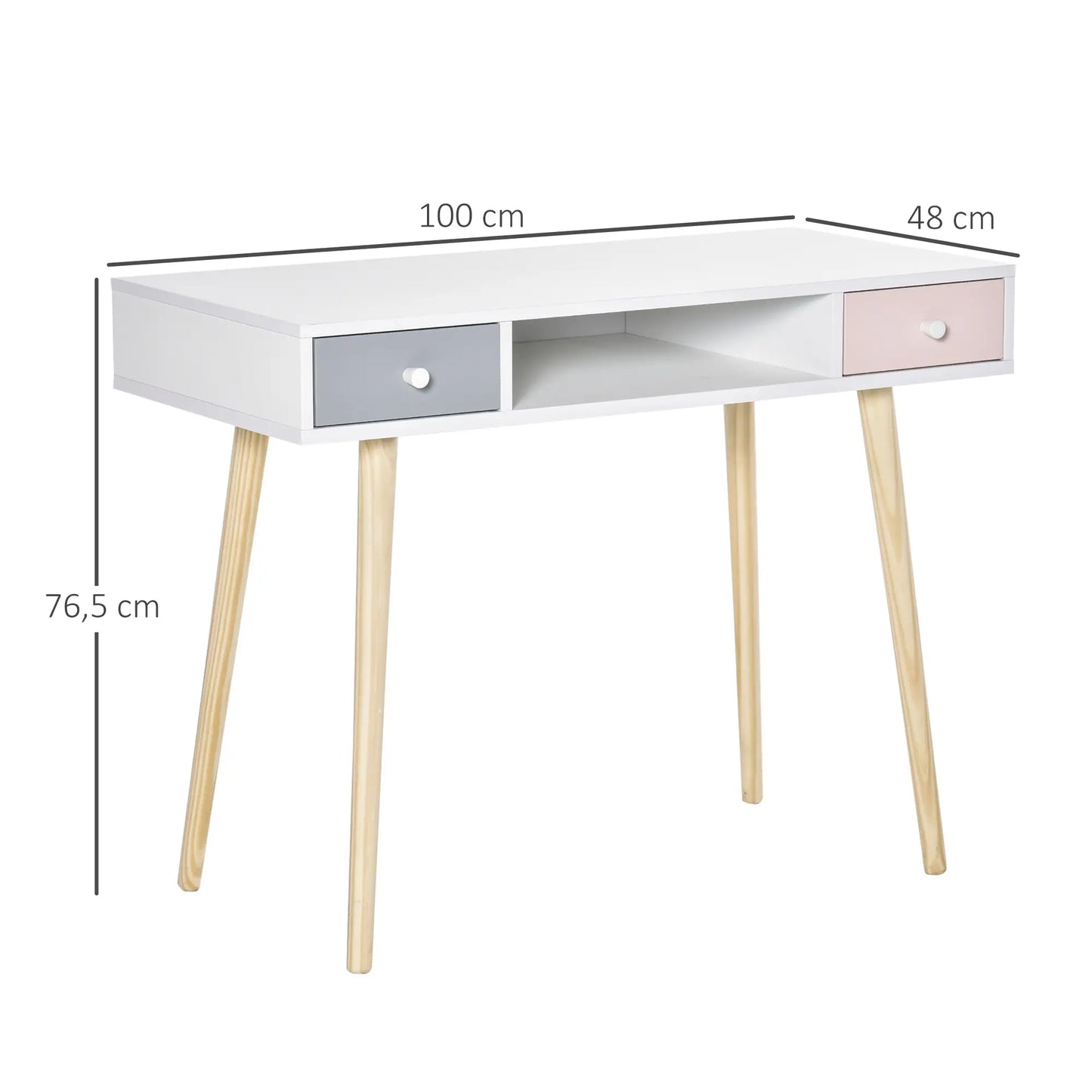 ESCRITORIO INFANTIL NÓRDICO “COLORFUL NORDIC DESK” image 1