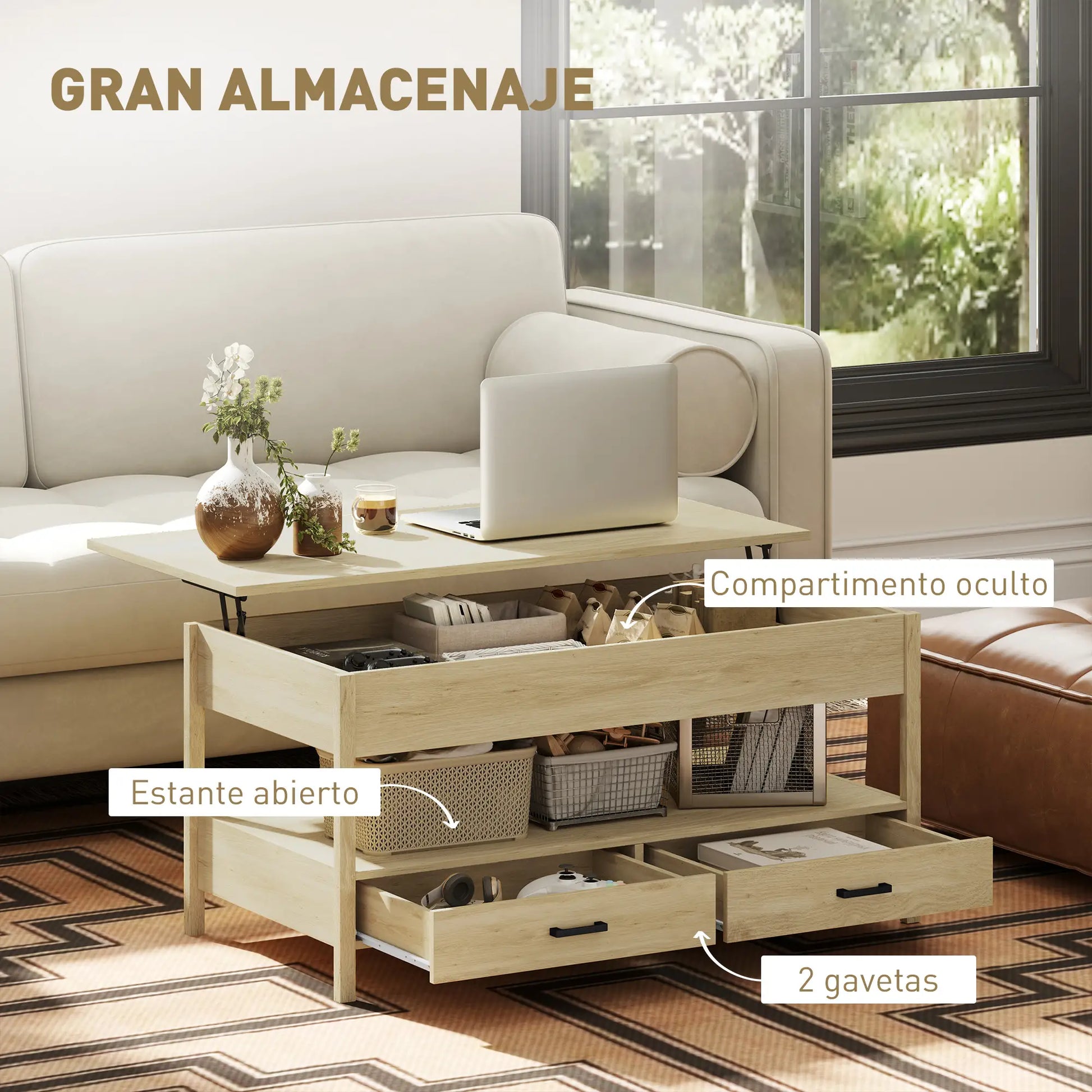 Mesa de Centro Elevable “LIFTWOOD ROBLE 100” image 1