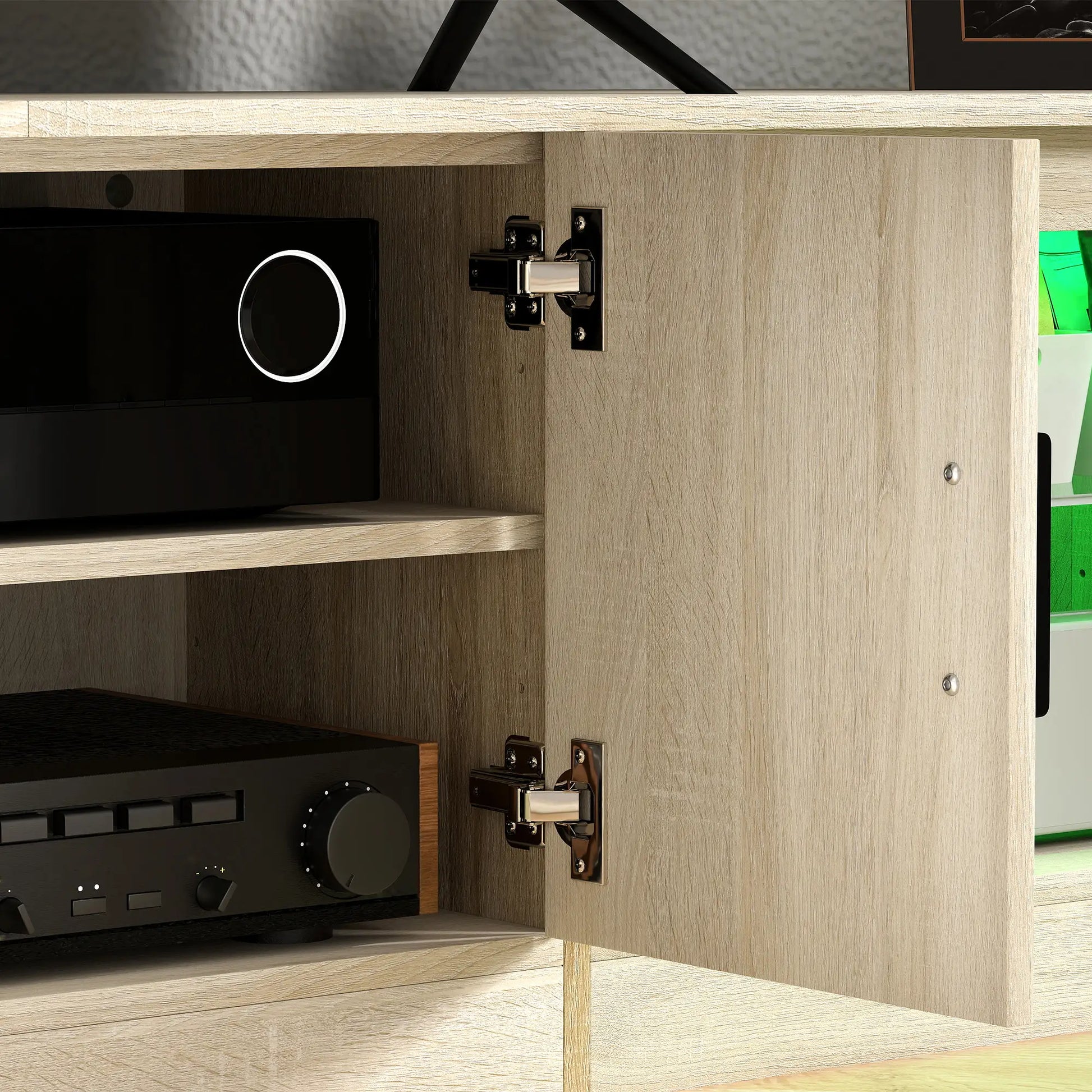 Mueble TV Moderno Roble 180 cm con LED RGB image 5