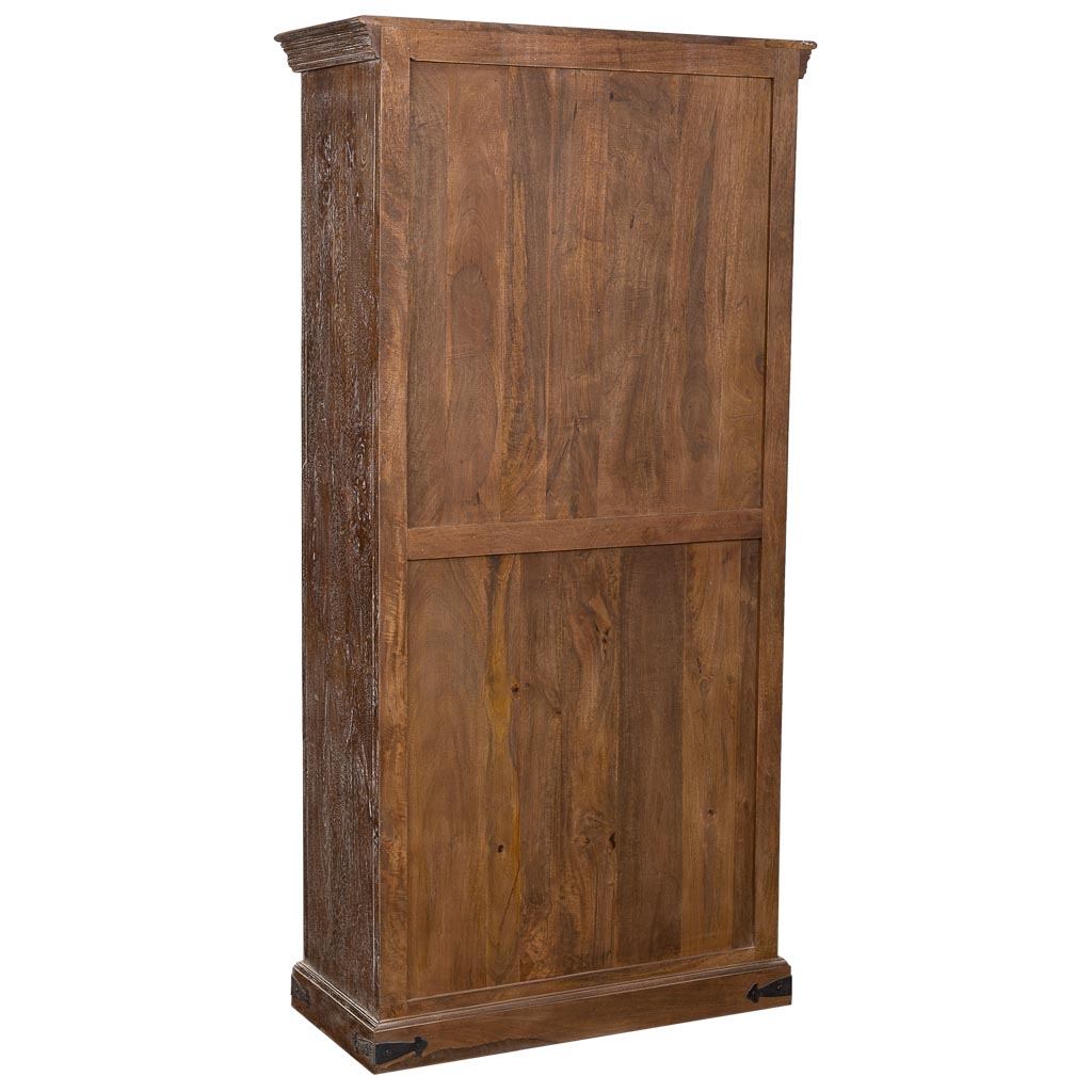 ARMARIO AKI DE MADERA ARTESANAL CON 2 PUERTAS MARRÓN image 6