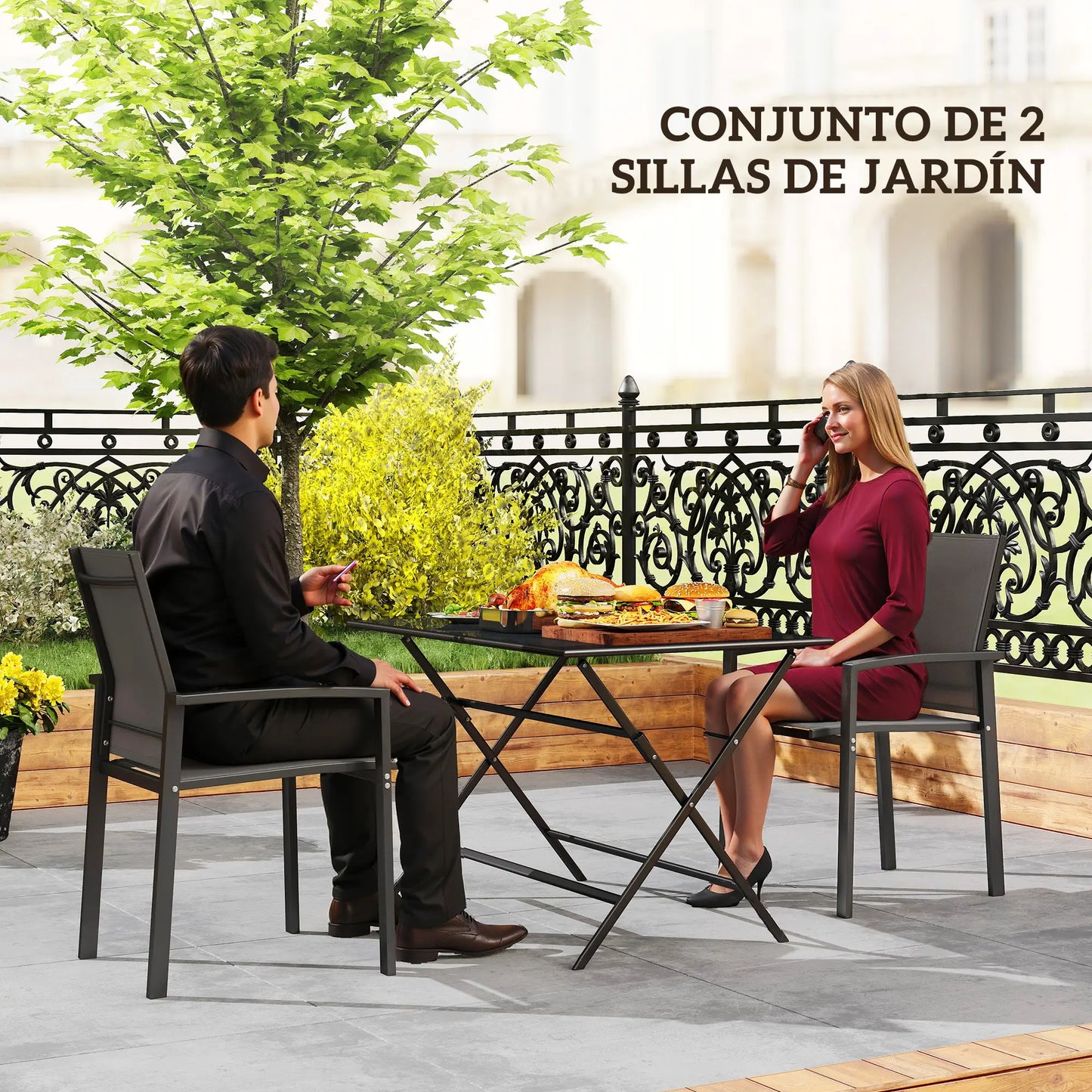 SILLAS DE JARDÍN APILABLES URBAN GARDEN PRO · SET 2 UNIDADES image 7