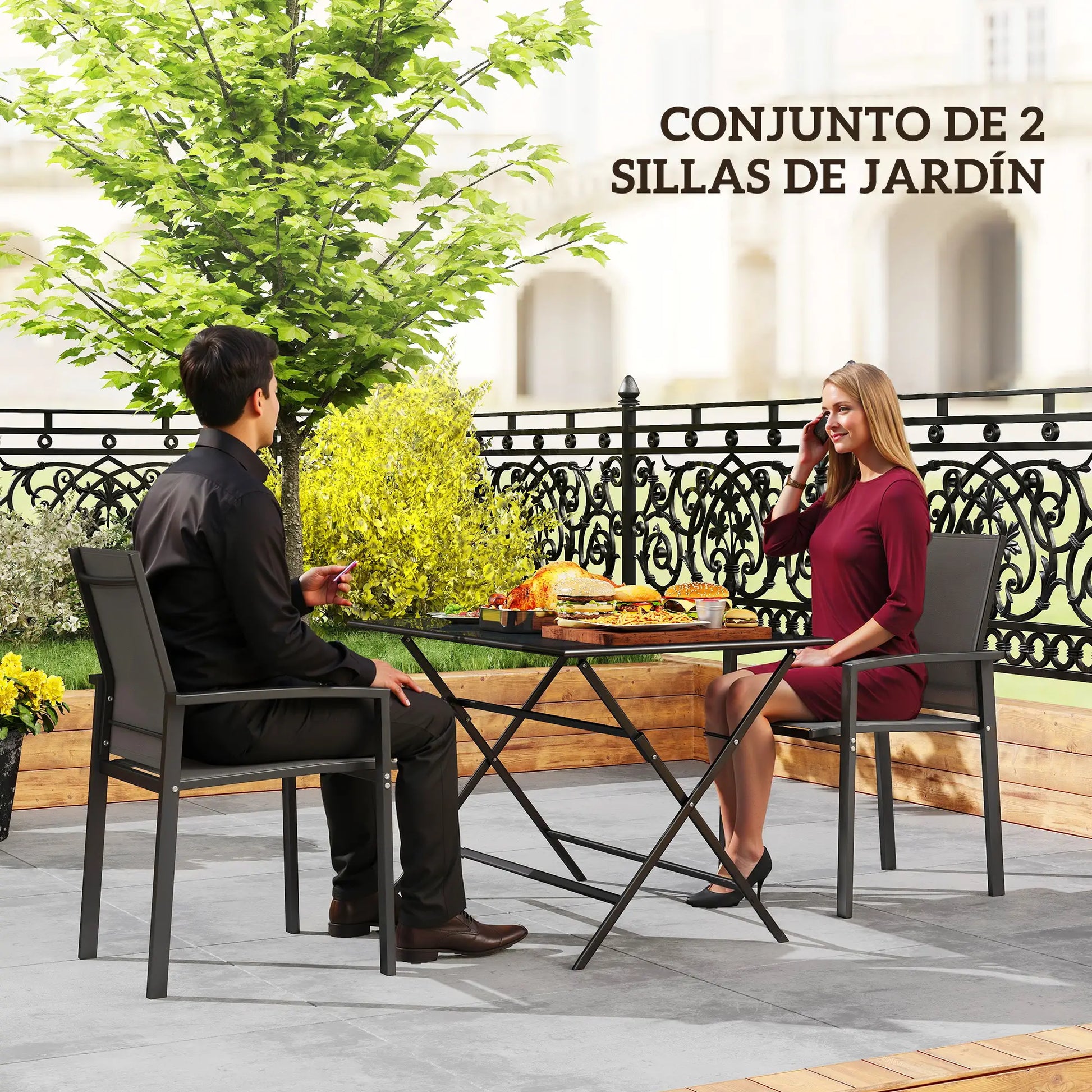 SILLAS DE JARDÍN APILABLES URBAN GARDEN PRO · SET 2 UNIDADES image 7